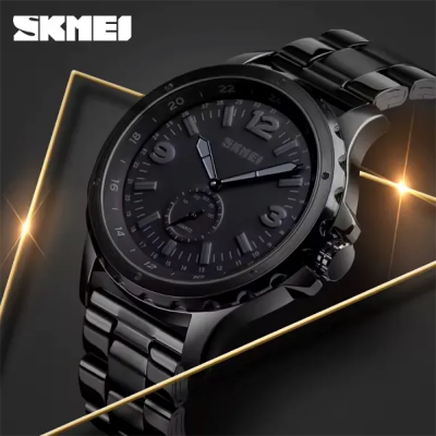 Picture of SKMEI 1513 Stainless Steel Analog Quartz Men’s Watch- Black