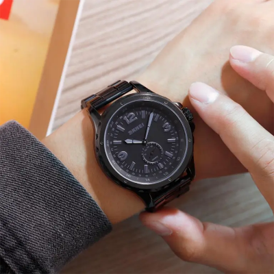 Picture of SKMEI 1513 Stainless Steel Analog Quartz Men’s Watch- Black