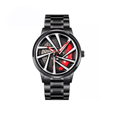 Picture of SKMEI 1990 Car wheel Rolling Dial Watch for Men - Red