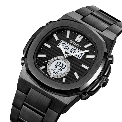 Picture of SKMEI 2279 Alloy Case Dual Display Watch - Black