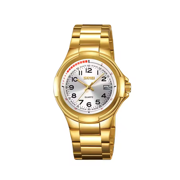 Picture of SKMEI 9320 Chain Date Watch for Men - Gold