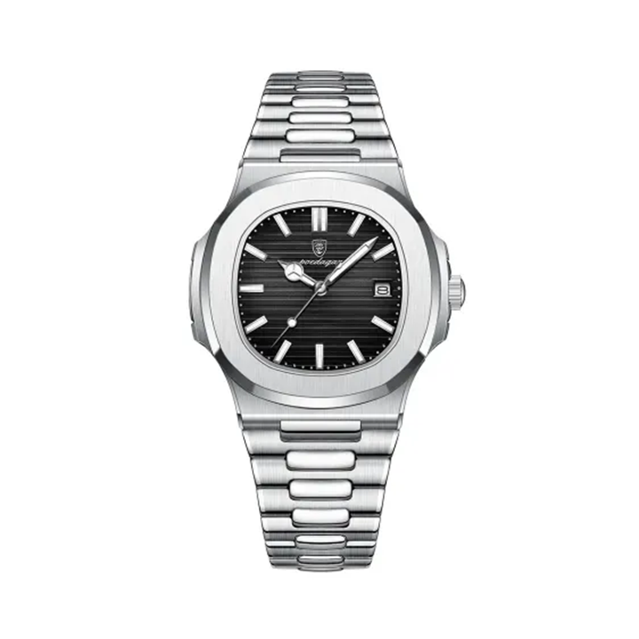 Picture of Poedagar 613 Business Steel Luminous Watch for Men - Black