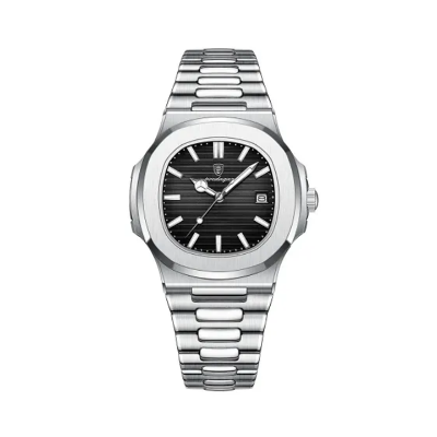 Picture of Poedagar 613 Business Steel Luminous Watch for Men - Black