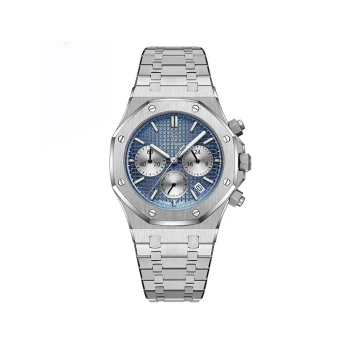 Picture of Poedagar 926 Chronograph Stainless Steel Men’s Watch - Blue