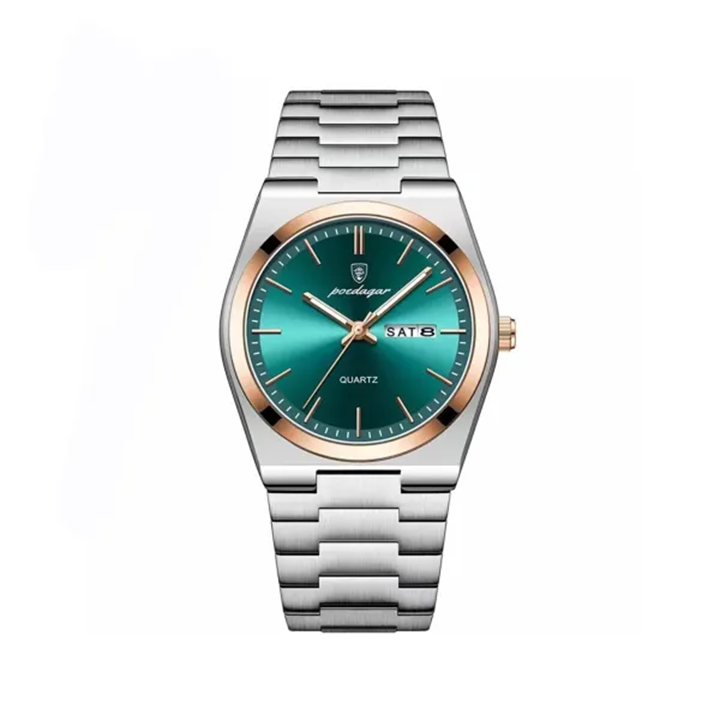 Picture of Poedagar 930 Business Luminous Stainless Men’s Watch - Green Gold