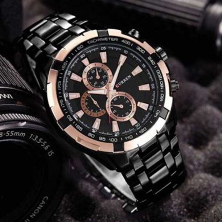 Picture of Curren 8023 Analog Watch for Men - Gold