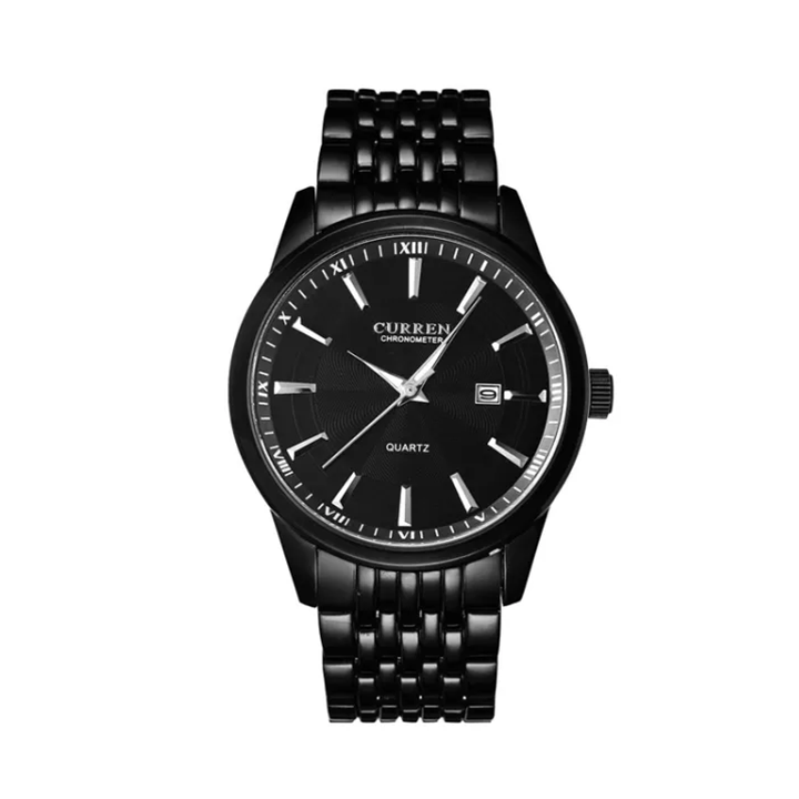 Picture of Curren 8052 Analog Stainless Steel Watch for Men - Black