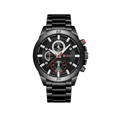 Picture of Curren 8275 Quartz Casual Watch for Men - Black