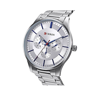 Picture of Curren 8282 Quartz Casual Watch for Men - Silver