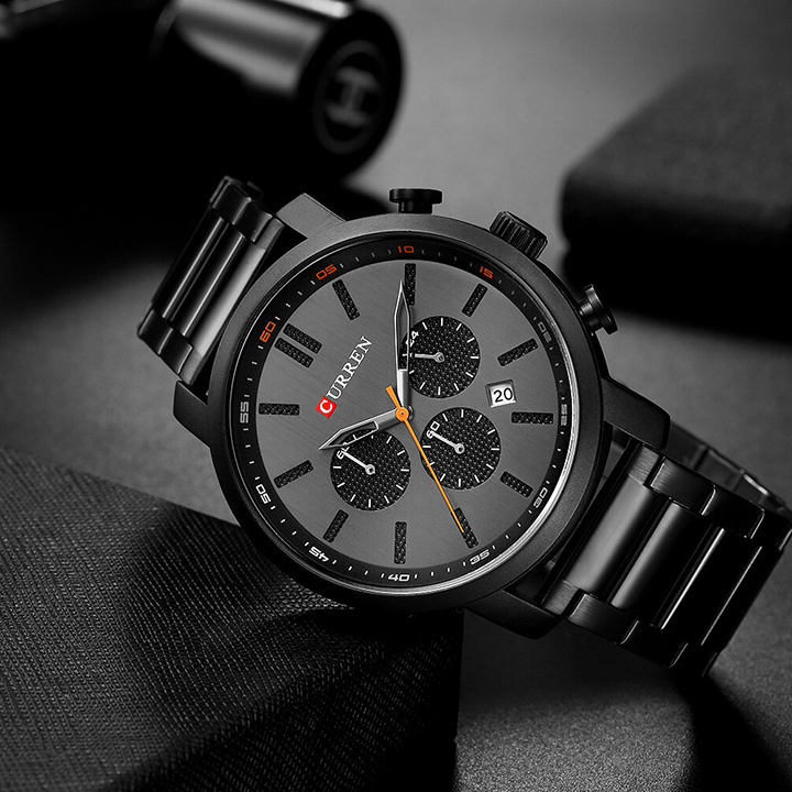 Picture of Curren 8315 Quartz Casual Watch for Men - Black