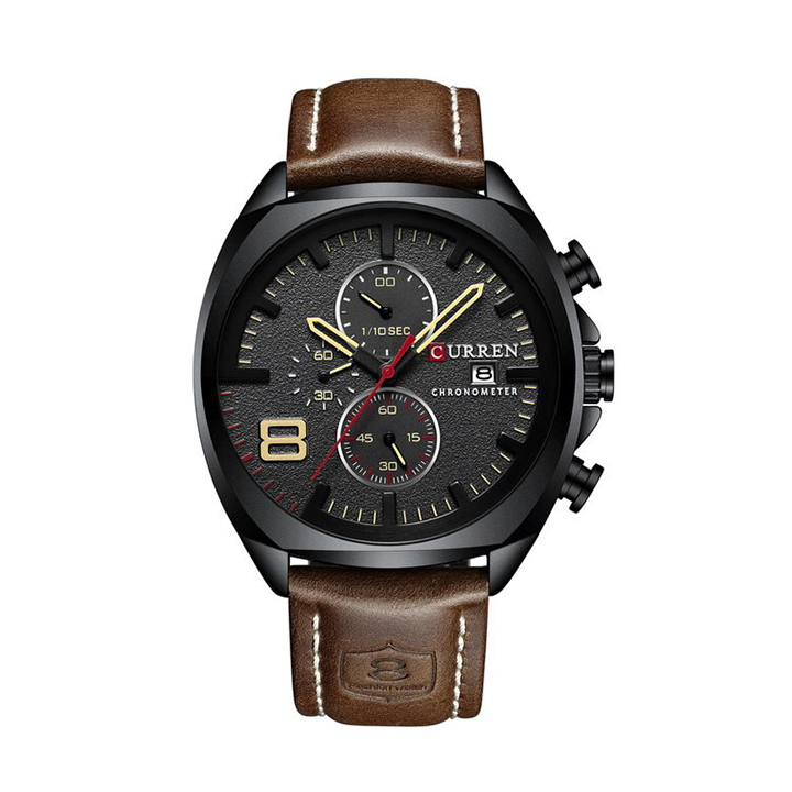 Picture of Curren 8324 Belt Quartz Watch for Men - Brown & Black