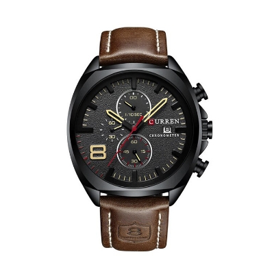 Picture of Curren 8324 Belt Quartz Watch for Men - Brown & Black