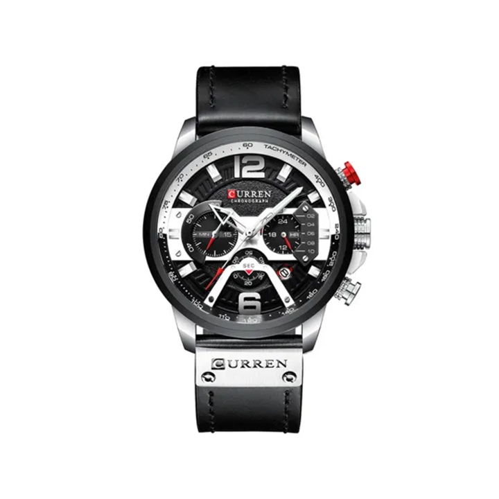 Picture of Curren 8329 Luxury Brand Watch for Men - Black Silver