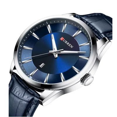 Picture of Curren 8365 Quartz Leather Belt Watch For Men - Blue