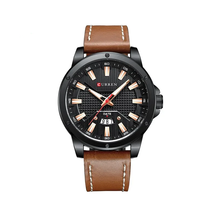 Picture of Curren 8376 Quartz Leather Belt Watch For Men - Brown Black