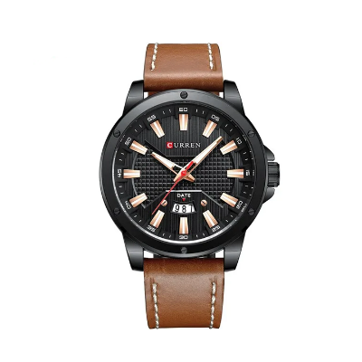 Picture of Curren 8376 Quartz Leather Belt Watch For Men - Brown Black