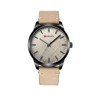 Picture of Curren 8386 Quartz Leather Belt Watch For Men - Khaki