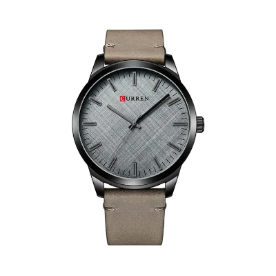 Picture of Curren 8386 Quartz Leather Belt Watch For Men - Grey