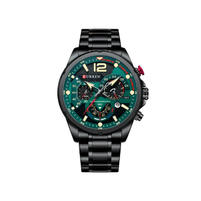 Picture of Curren 8395 Luxury Brand Watch for Men - Black & Green