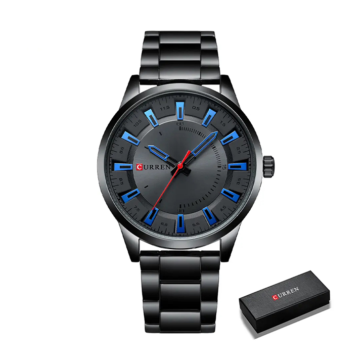 Picture of Curren 8406 Stainless Steel Watch for Men - Black