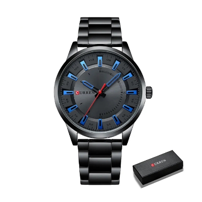 Picture of Curren 8406 Stainless Steel Watch for Men - Black