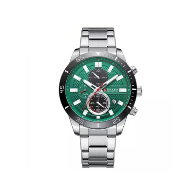 Picture of Curren 8417 Chronograph Stainless Steel Watch for Men - Silver Green