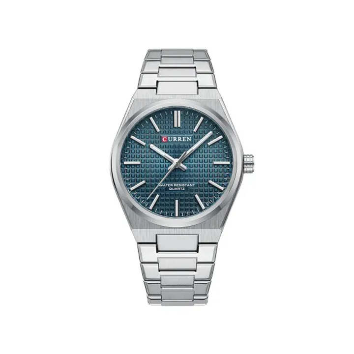 Picture of Curren 8439 Luxury Stainless Steel Man Watch - Silver Blue