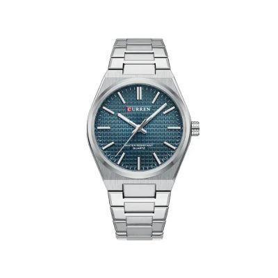 Picture of Curren 8439 Luxury Stainless Steel Man Watch - Silver Blue