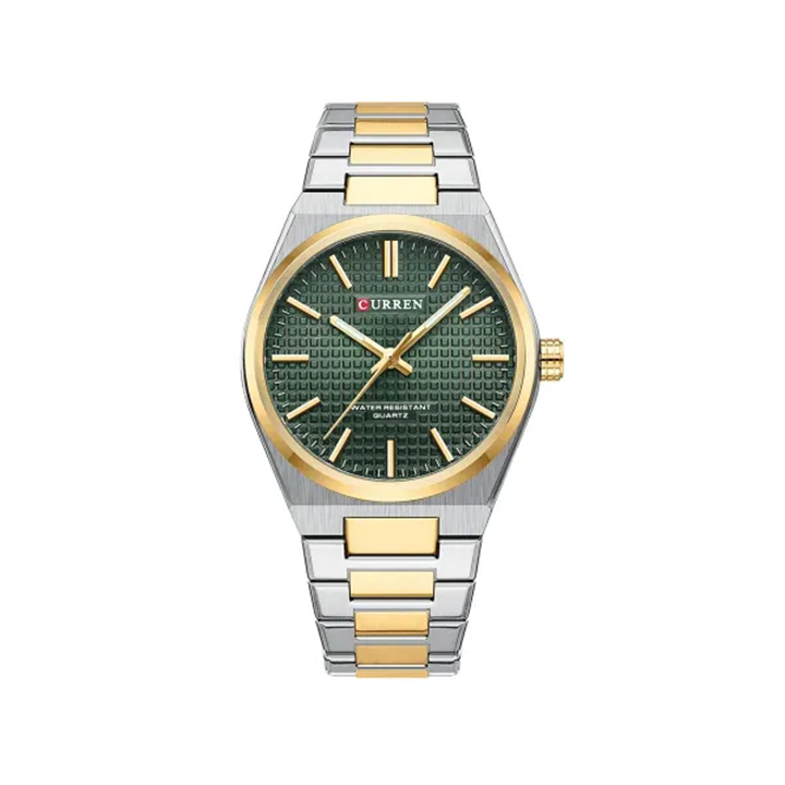Picture of Curren 8439 Luxury Stainless Steel Man Watch - Golden Green