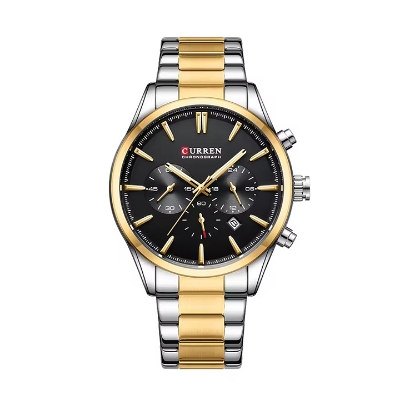 Picture of Curren 8446 Luxury Brand Watch for Men - Gold Black