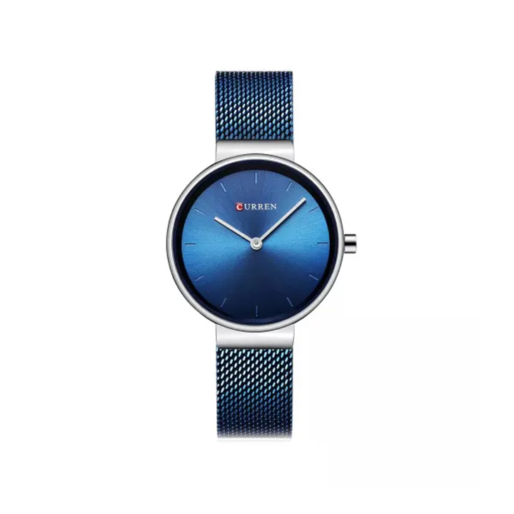 Picture of Curren 9016 Mesh Stainless Steel Watch For Women - Blue
