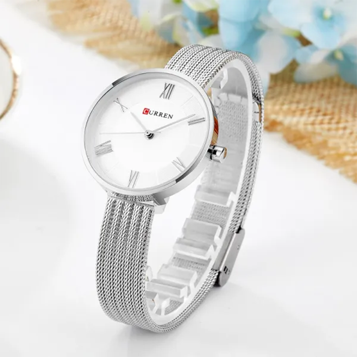 Picture of Curren 9020 Classic Chain Watch for Women - Silver