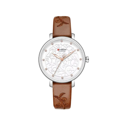 Picture of Curren 9046 Creative Rhinestone Luxury Women Watch- Brown