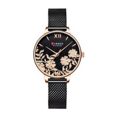 Picture of Curren 9065 Mesh Stainless Steel Watch for Women - Black