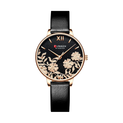 Picture of Curren 9065 Leather Watch for Women - Black