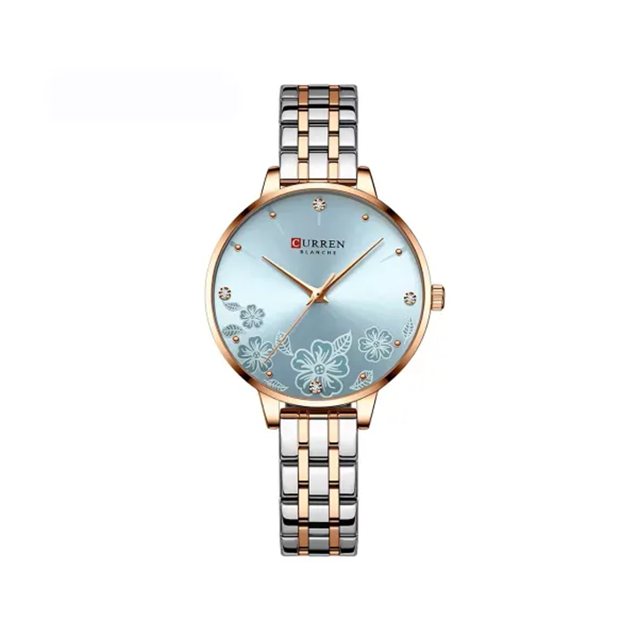 Picture of Curren 9068 Luxury Steel Strap Ladies Watch - Blue