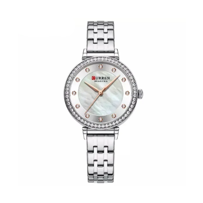 Picture of Curren 9087 Stone Chain Watch for Women - Silver