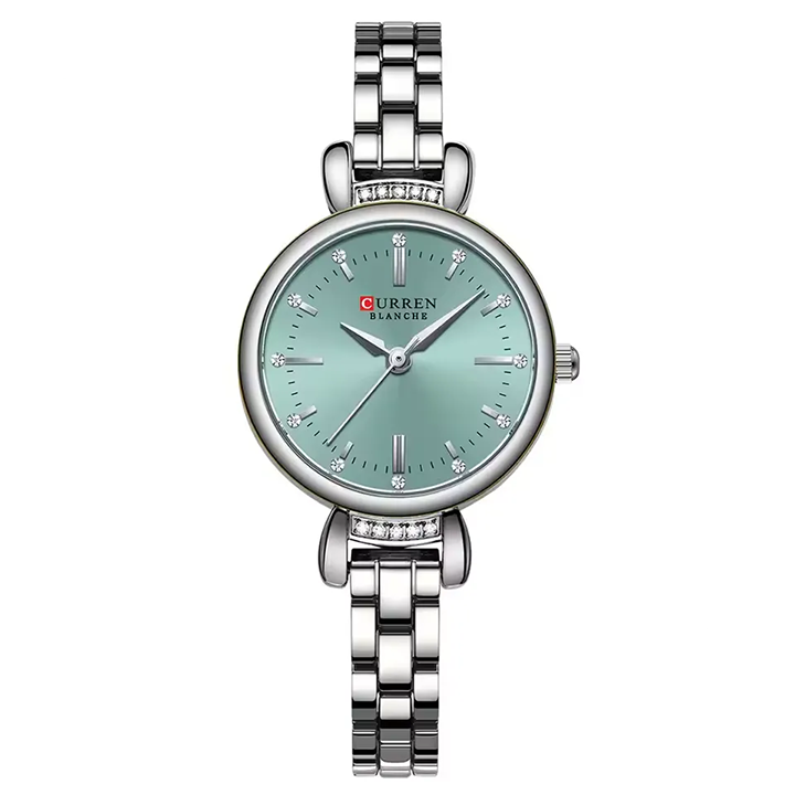Picture of Curren 9098 Stone Chain Watch for Women - Green
