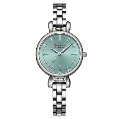 Picture of Curren 9098 Stone Chain Watch for Women - Green