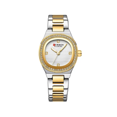Picture of Curren 9101 Stone Stainless Steel Women Watch - Gold Silver
