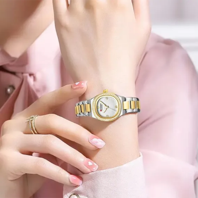 Picture of Curren 9101 Stone Stainless Steel Women Watch - Gold Silver