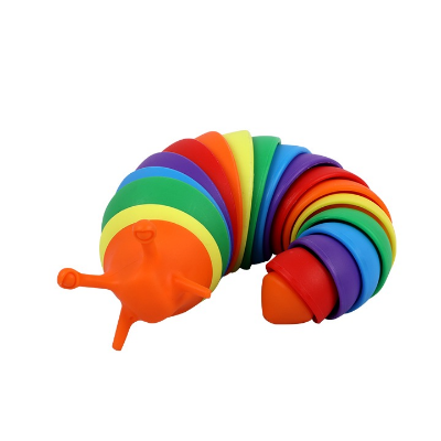 Picture of Fidgets Slug Toy 3D Printed Slug Fidgets Toy Funny Flexible Slugs Stress Relief Sensory Toys For Kids