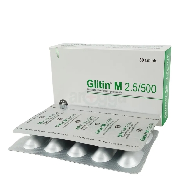 Picture of Glitin M-2.5/500mg Tablet