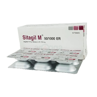 Picture of Sitagil M 50/1000mg Tablet