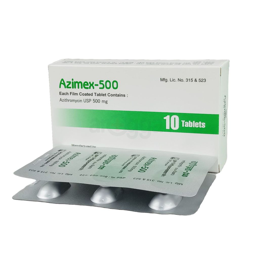 Picture of Azimex 500mg Tablet
