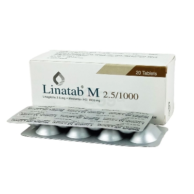 Picture of LinaTablet M 2.5/1000mg Tablet