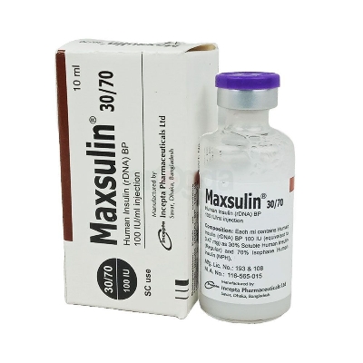 Picture of Maxsulin 30/70 100IU 10ml Vial SC Inj.
