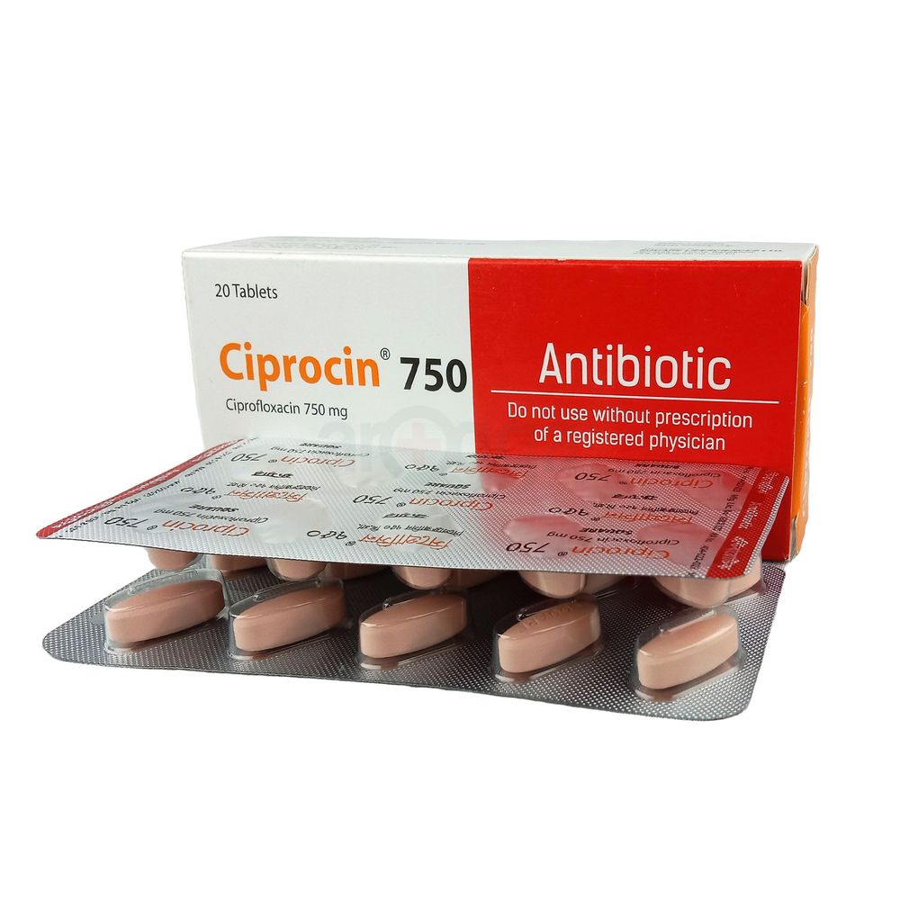 Picture of Ciprocin 750mg Tablet