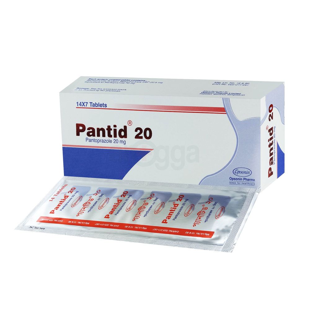 Picture of Pantid 20mg Tablet