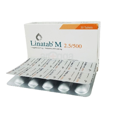 Picture of LinaTablet M 2.5/500mg Tablet